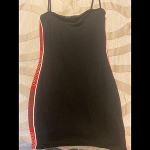 Black mini dress